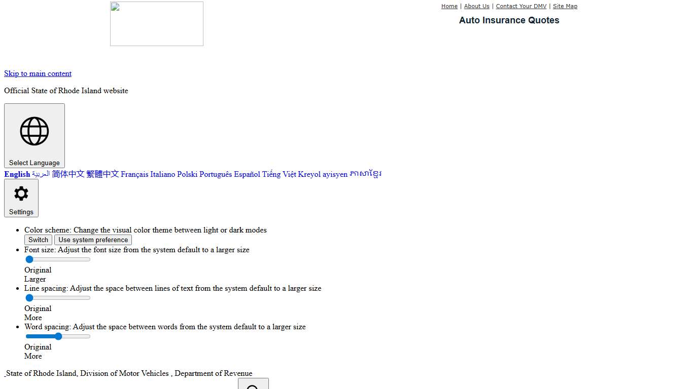 Rhode Island Division of Motor Vehicles (RI) - DMV - License Renewals